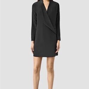 All Saints Women Walton Shirt Dress Size 0 (US)